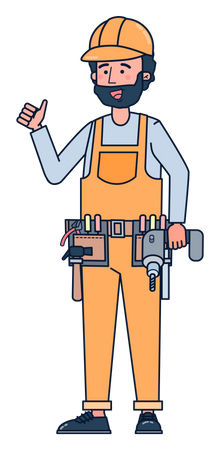 Construction worker Illustration