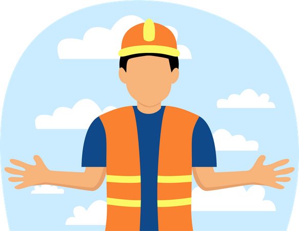 Construction worker  Illustration