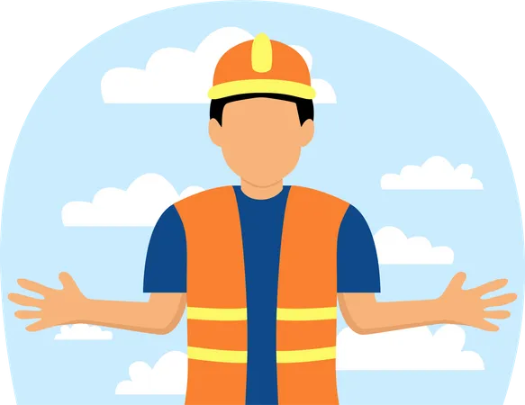 Construction worker  Illustration