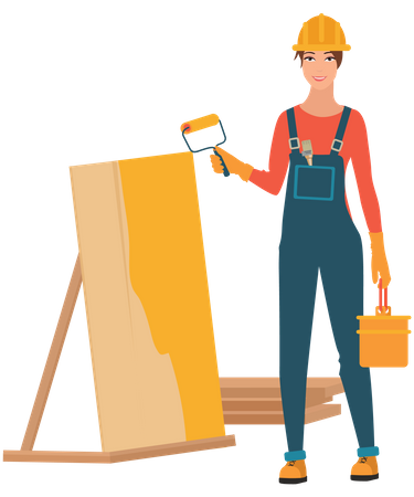 Construction Worker  Illustration