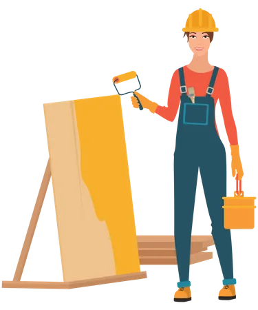 Construction Worker  Illustration