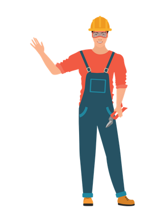 Construction Worker  Illustration