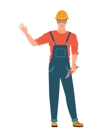 Construction Worker  Illustration