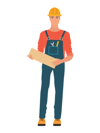 Construction Worker  Illustration