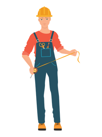 Construction Worker  Illustration