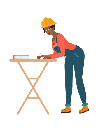 Construction Worker  Illustration