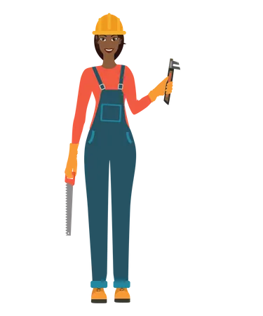 Construction Worker  Illustration