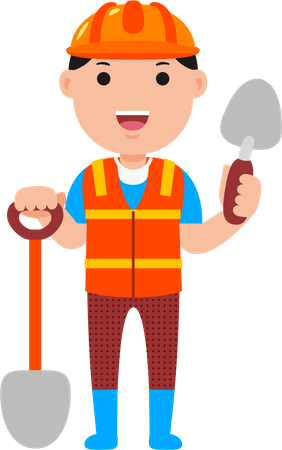 Construction worker  Illustration