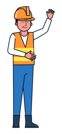 Construction worker  Illustration