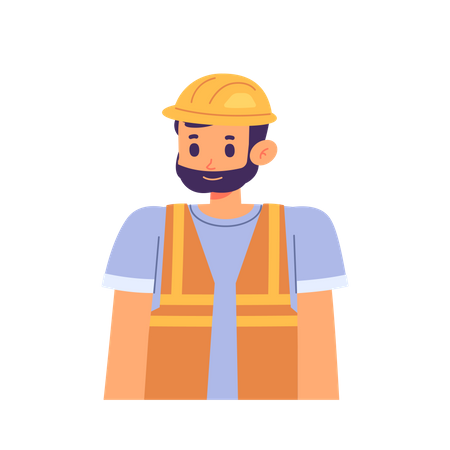 Construction Worker  Illustration