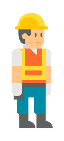 Construction worker  Illustration