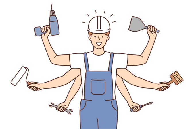 Construction worker  Illustration