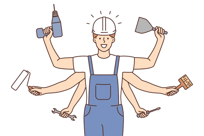 Construction worker  Illustration