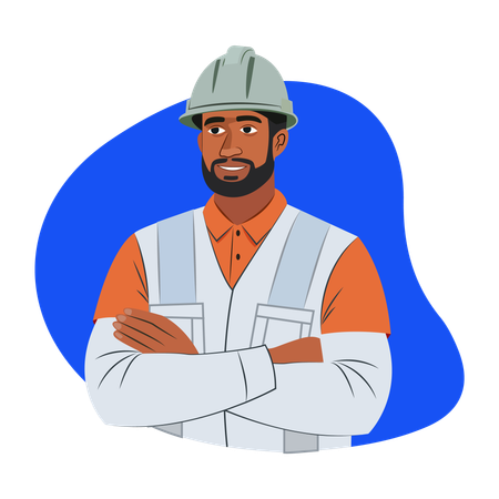 Construction Worker  Illustration