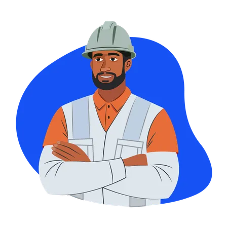 Construction Worker  Illustration