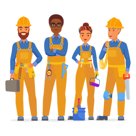 Construction worker  Illustration