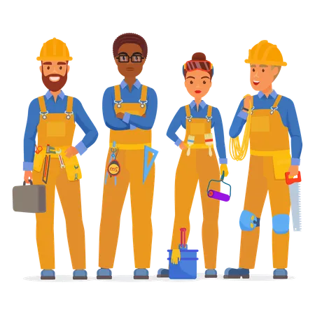 Construction worker  Illustration