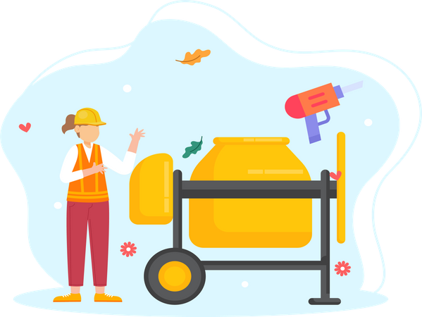 Construction worker  Illustration