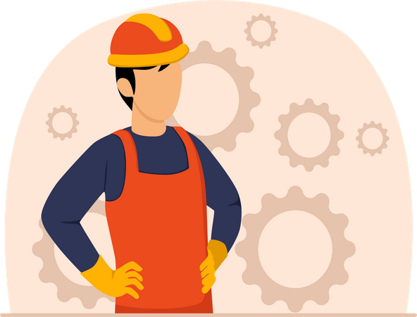 Construction worker  Illustration