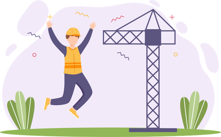 Construction worker  Illustration