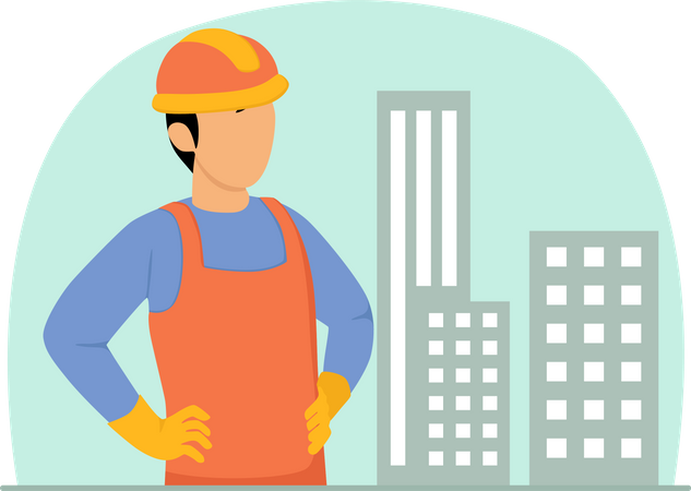 Construction worker  Illustration