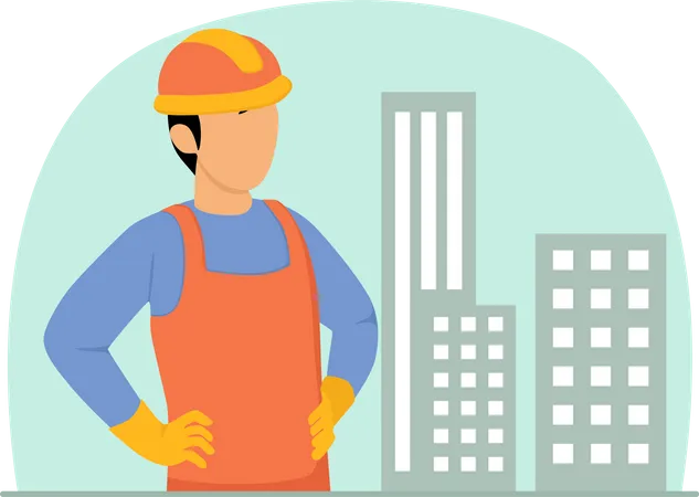 Construction worker  Illustration