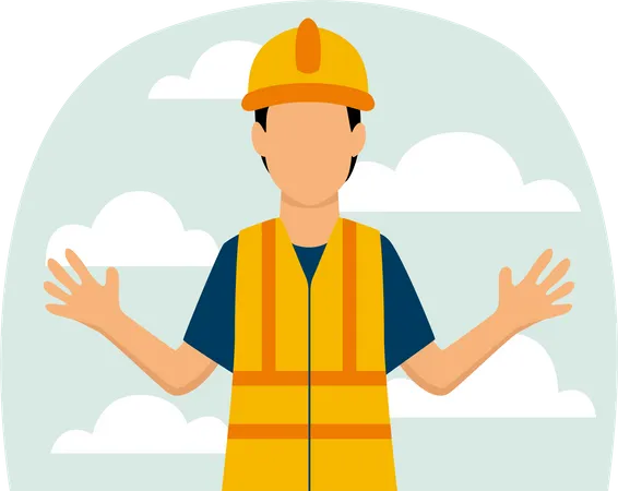 Construction worker  Illustration