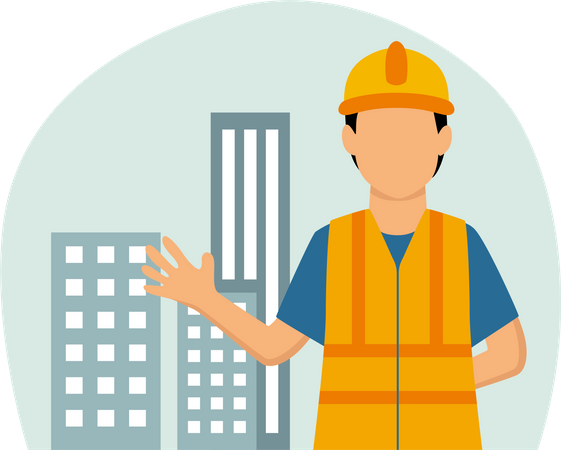 Construction worker  Illustration