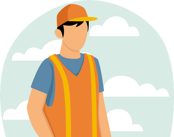 Construction worker  Illustration