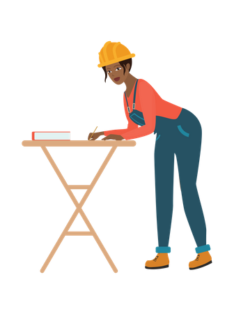 Construction Worker  Illustration