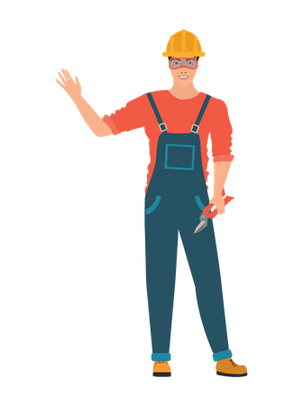 Construction Worker  Illustration