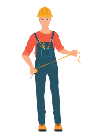 Construction Worker  Illustration