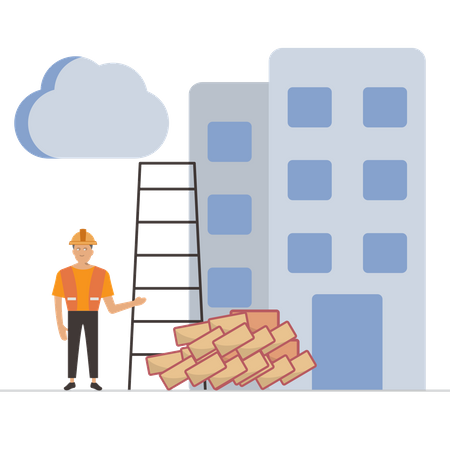 Construction Worker  Illustration