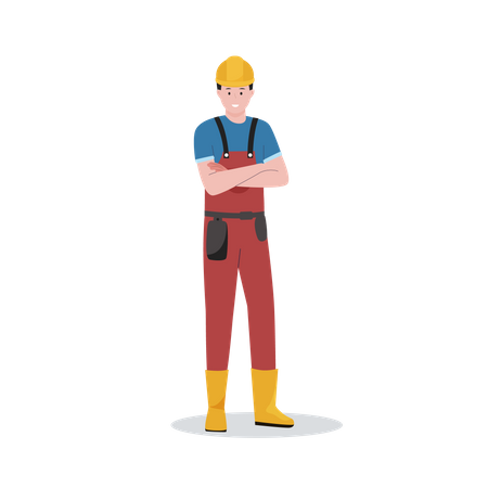 Construction worker  Illustration