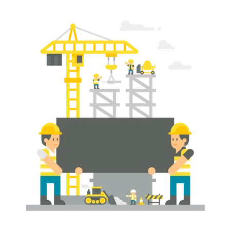 Construction workers  Illustration