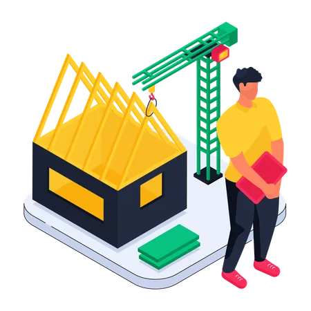 Construction Workforce  Illustration