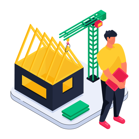 Construction Workforce  Illustration