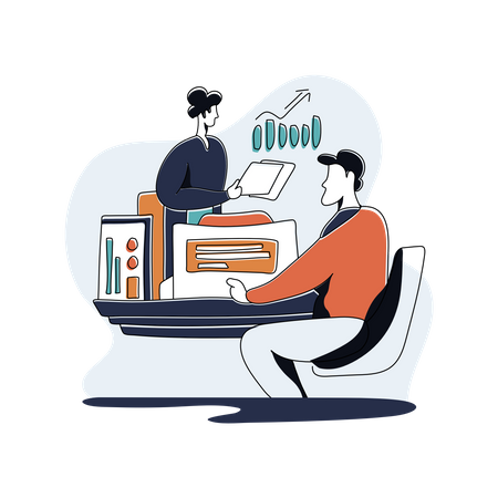 Consulta de trabajo  Illustration