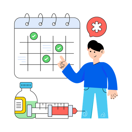 Consulta médica  Illustration
