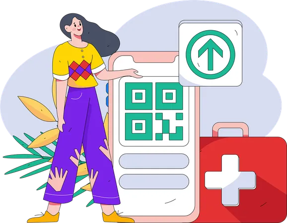 Consulta médica on-line  Illustration