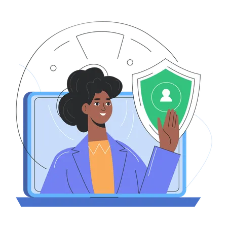 Consultant takes insurance agent advise  Illustration