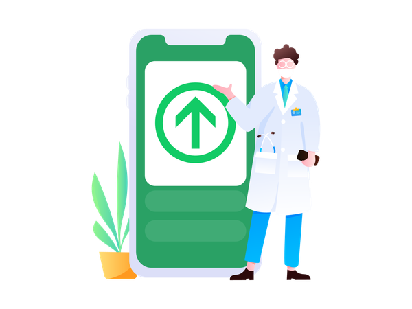 Consultation de médecin  Illustration