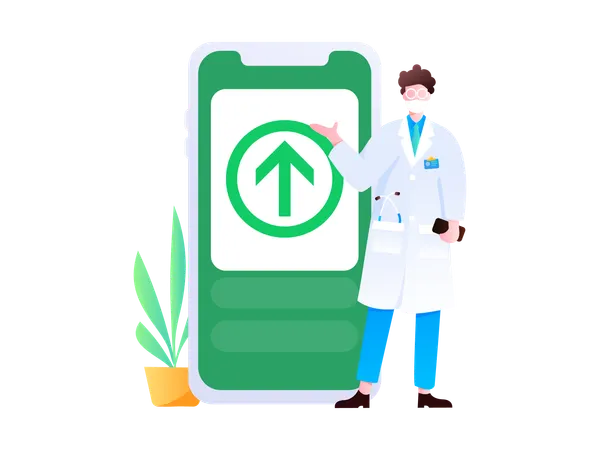 Consultation de médecin  Illustration