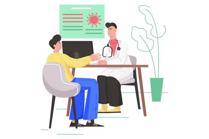 Consultation médicale  Illustration