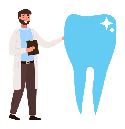 Consultation médicale sur la dentisterie  Illustration