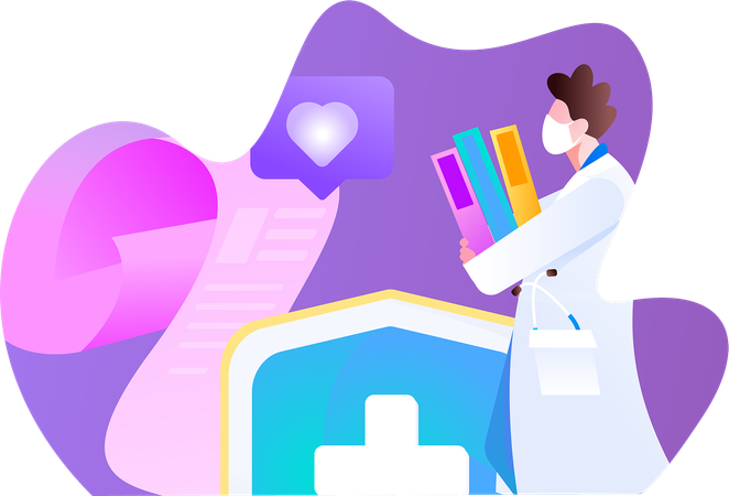 Consulting Doctor  Illustration