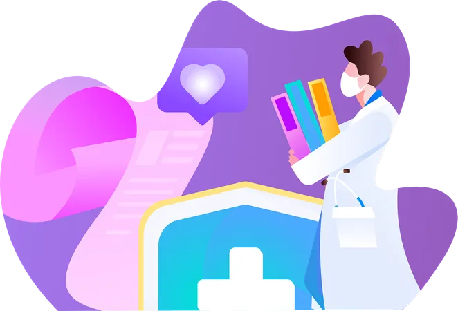 Consulting Doctor  Illustration