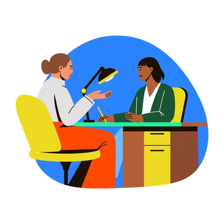 Consultora de belleza femenina  Ilustración