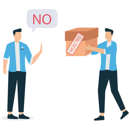 Consumer Rejection Refusal to Buy Product  Illustration