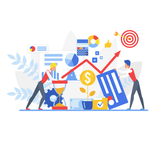 Contabilidad empresarial  Illustration